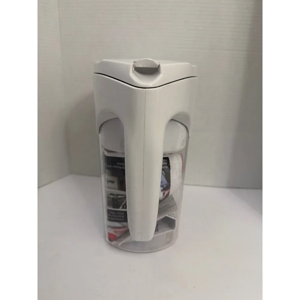 Seychelle Water Filtration Pitcher White Clear‎ with Flushing Accessories